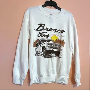 White Ford Bronco Sweatshirt